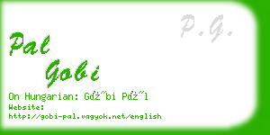 pal gobi business card